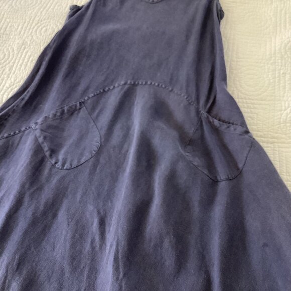 Luna Luz Fit & Flare Maxi 100% Linen Dress Size S Flowy - Picture 13 of 16